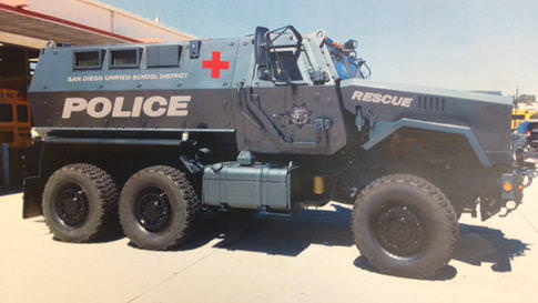 School Police Now Being Militarized With War Machines And Equipment