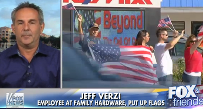 City Orders Hardware Store To Remove American Flags