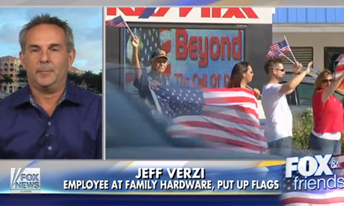 City Orders Hardware Store To Remove American Flags