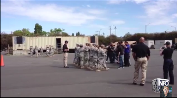 Footage of National Guard Training To Take On Citizens