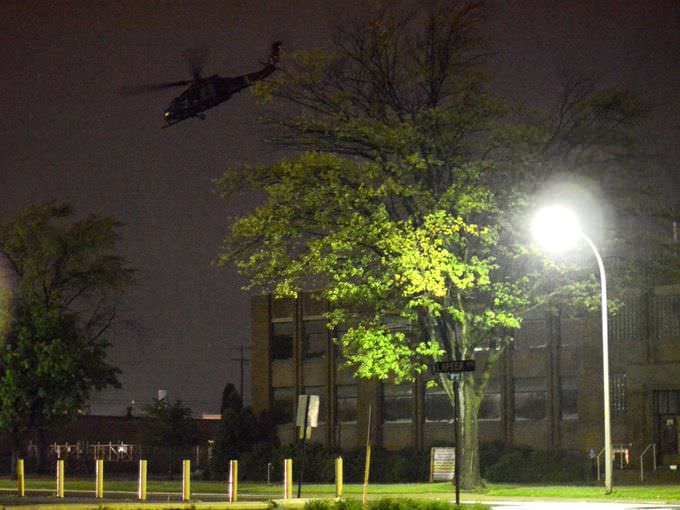 Troops Practice 20 Story Extraction Exercises with 50 Cal LIVE ROUNDS in Flint, Michigan