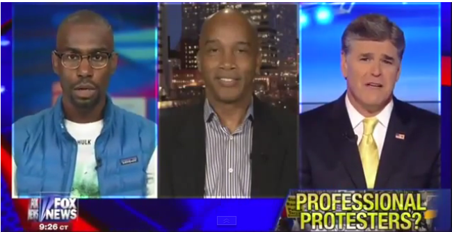 Hannity Exposes ‘Professional Protestor’, Guest Draws and Quarters