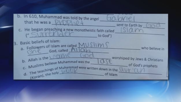 GA Parents Outraged Over Muslim Assignments