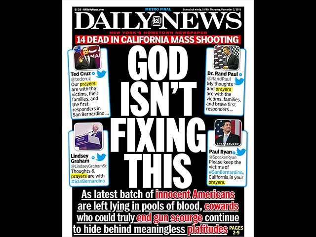 New York News Mocks Those Who Call Upon God Instead Of Gun Control