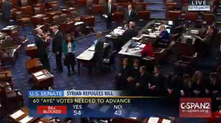 Senate Blocks Bill Mandating Increased Security Checks on Syrian Refugees