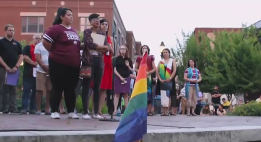 BLM Crashes Orlando Vigil: “I was really nervous to get up here because there’s a lot of white people in the crowd”