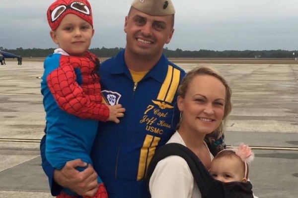 Fundraising for Heroic Blue Angel Pilot