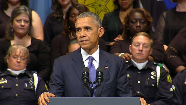 Obama Praises Black Lives Matter at Dallas Police Memorial