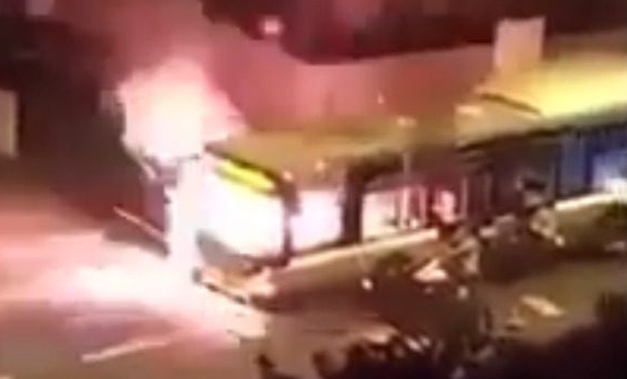 Migrant Mob Shouts  ‘Allahu Akhbar’ as They Torch Bus