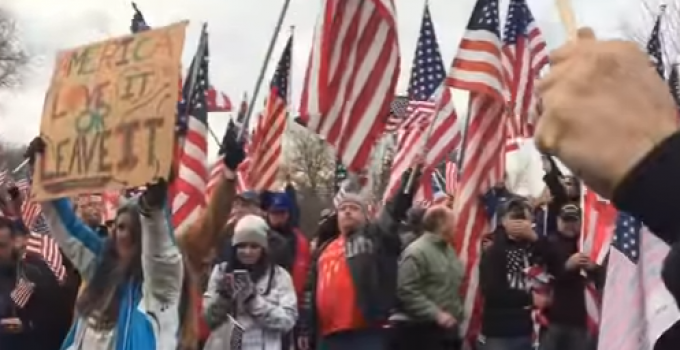 Hundreds Protest After College Removes American Flag From Campus