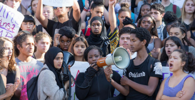 CA Students Walk Out of Class to Protest Trump