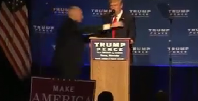 Trump Rushed Away After Protester ‘With a Gun’ Tried to Storm Stage