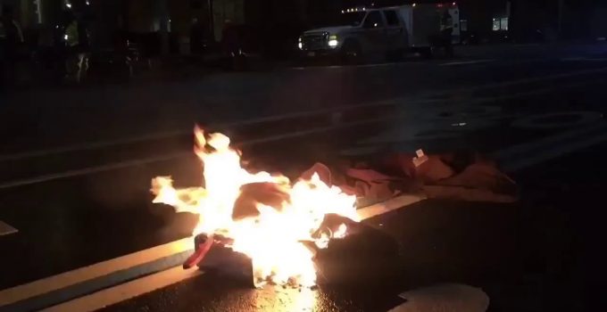 Anti-Trump Protester Sets Self on Fire Outside Trump’s D.C. Hotel