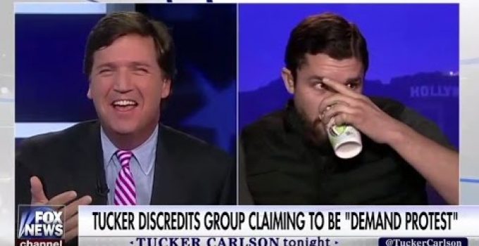 Tucker Carlson Exposes “Demand Protest” Leader on Fox News