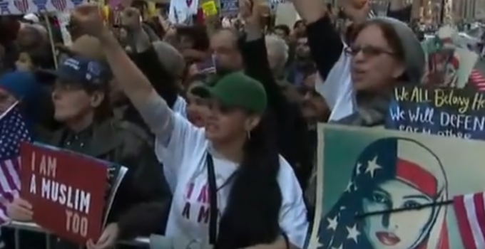 Chelsea Clinton Participates in Muslim Call to Prayer in New York City During “Today, I Am a Muslim Too” Event