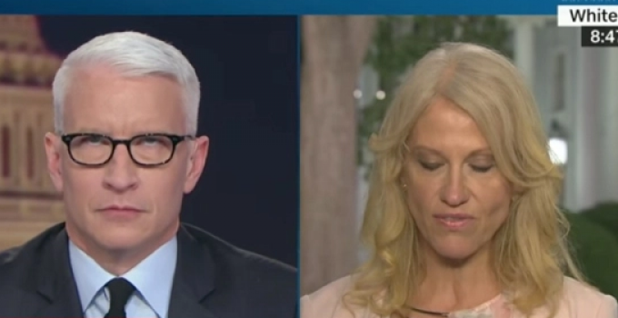 Kellyanne Conway Calls Out Anderson Cooper for Rolling His Eyes at Her