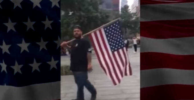 Tourists Ushered Away From 9/11 Memorial for Carrying American Flag