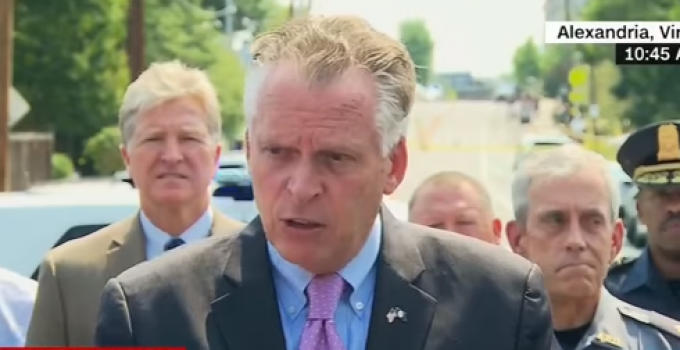 Virginia Governor Uses Shooting of Rep. to Push Gun Control