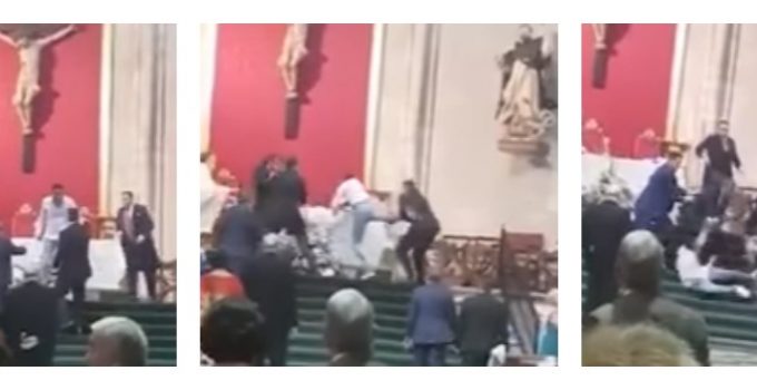 Muslim Migrant Interrupts Wedding Screaming “Allah Akbar”, Attacks Priest