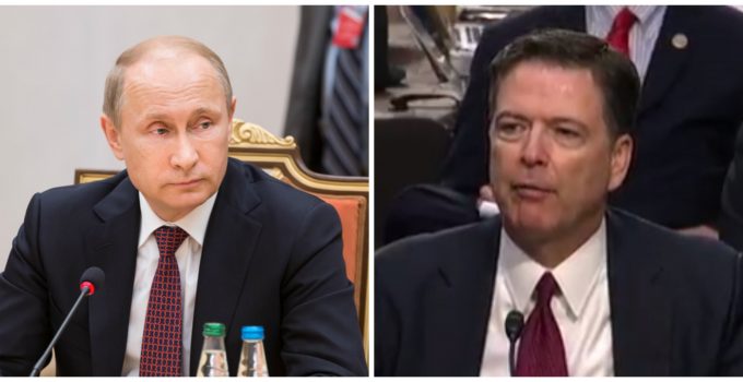 Putin Offers Comey Asylum in Russia if Former FBI Director is Charged with Crime