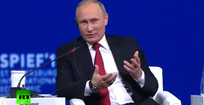 Putin: “We Should be Grateful to President Trump, in Moscow It’s Cold and Snowing”