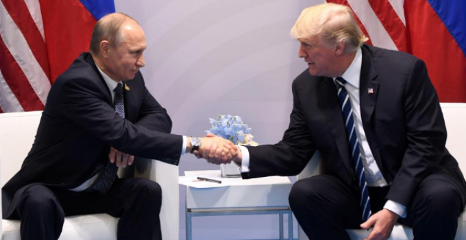 First Trump-Putin Face-to-Face Meeting Opens With Genial Handshake