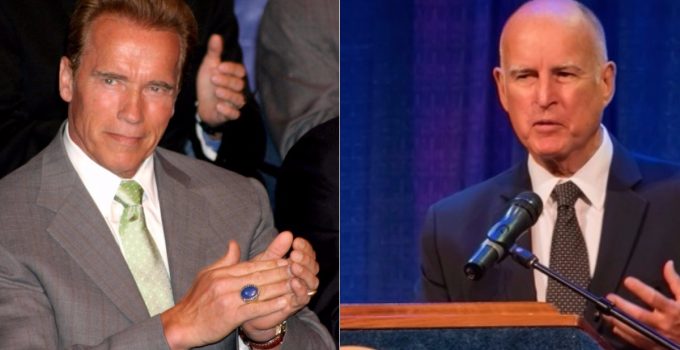 Schwarzenegger Teams Up with CA Gov Brown to Play President