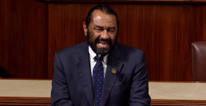 Rep. Al Green: “Impeachment Doesn’t Require a Crime”