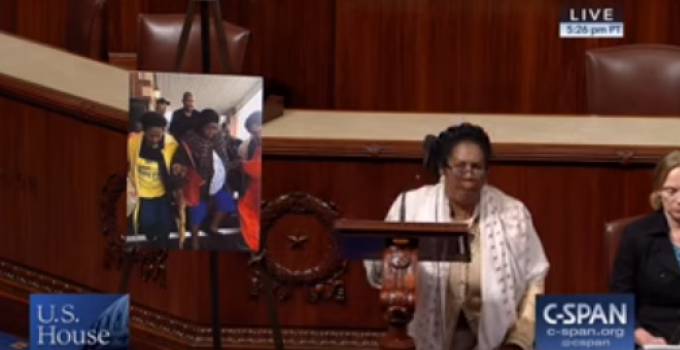 Democrat Shirley Jackson Lee Kneels in Congress in “Honor” of NFL