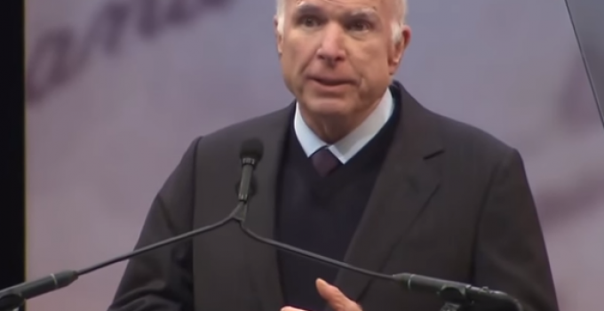 McCain Accepts Leftist Award From Biden, Calls Americans “Unpatriotic”