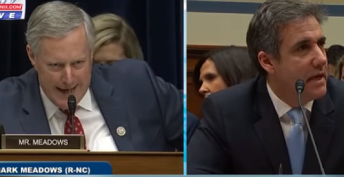 Rep. Meadows Busts Cohen Making Another False Statement to Congress