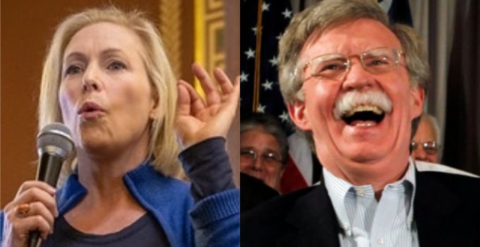 Bolton Can’t Stop Laughing at Gillibrand’s ‘Tactile’ Nuclear Weapons Gaffe