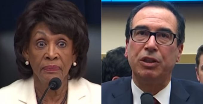 Waters Hits Mnuchin With Gavel of Condescension in Heated Exchange