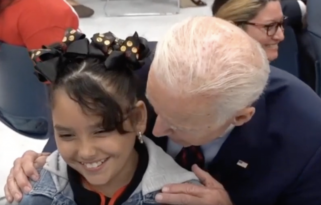 ipicture of biden with 10 year old girl