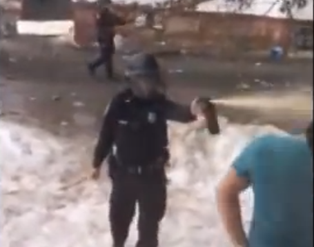 Cop Very Casually Maces Student