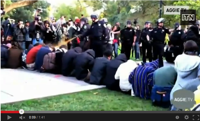 Cop Who Pepper Sprayed Students Demontrating Peacefully Receives $38,000 Settlement