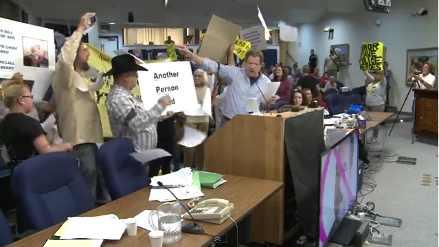 Albuquerque Protesters Take Over City Council – Attempt To Arrest Police Chief