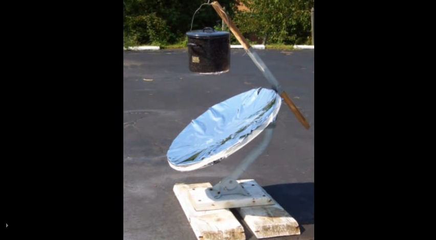 Make A Solar Cooker From A Satellite Dish