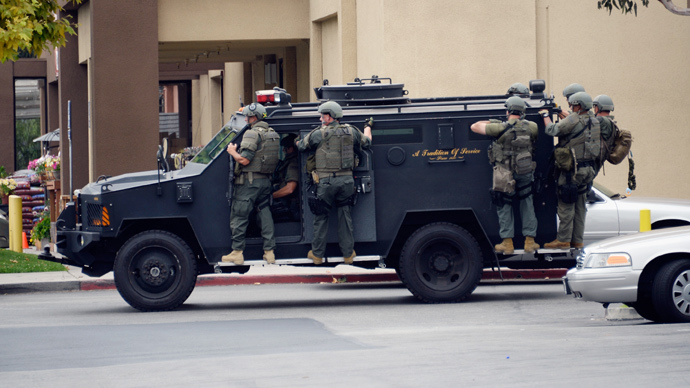 Californian’s Outrage At Police Acquision Of Military Armored Vehicle For Patrol Purposes