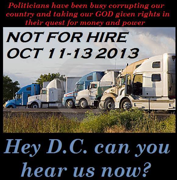 Truckers for the Constitution Coming This Weekend, Oct. 11th!